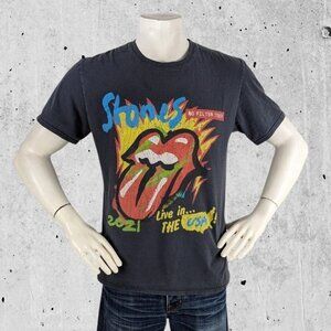 Rolling Stones Concert T Shirt Size Medium Tee 2021 Tour (Flawed)